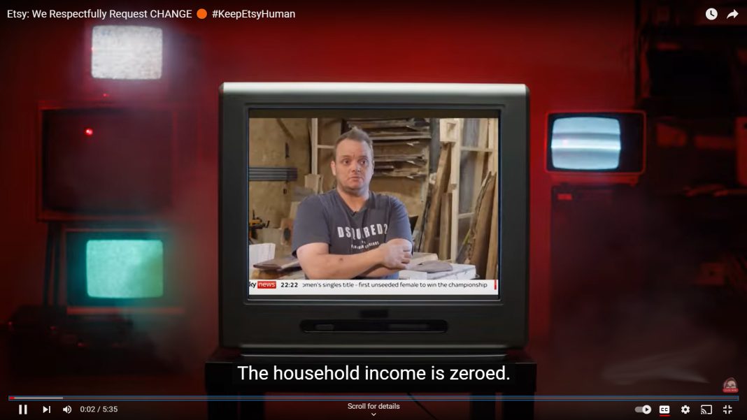 Call for change made to Etsy on YouTube
