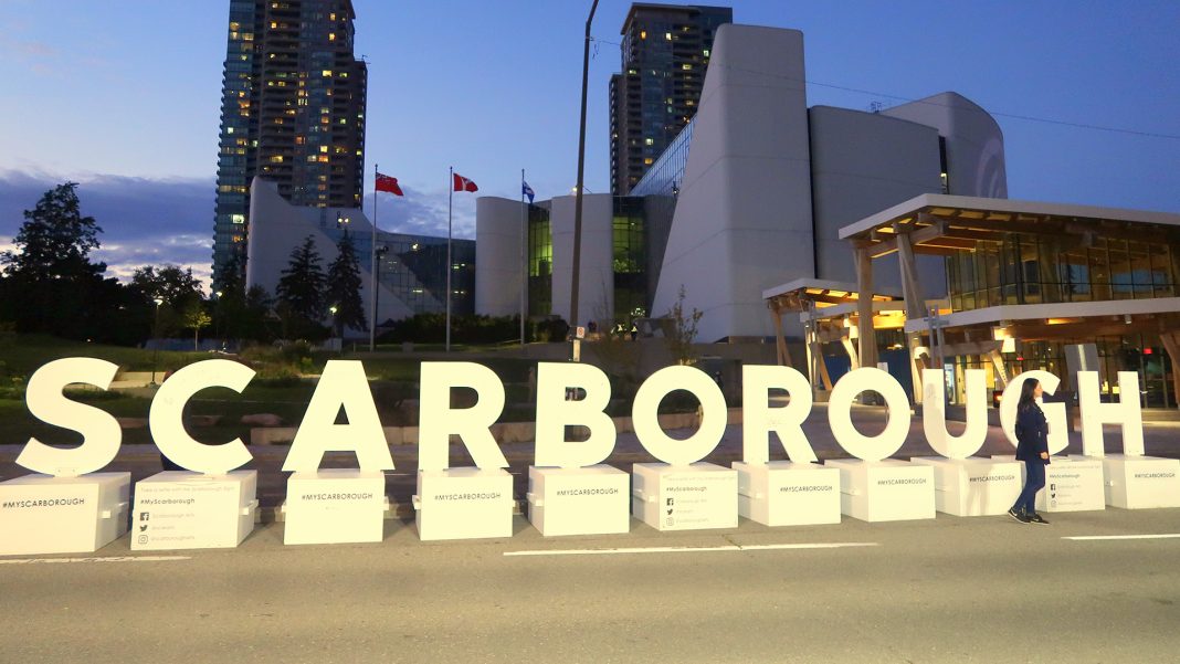 Scarborough Sign On Borough Drive