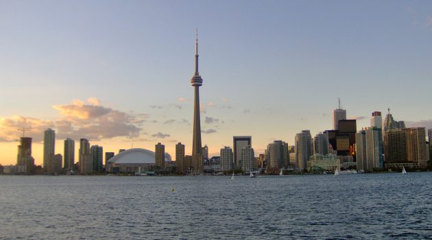Toronto skyline with CN Tower prominent