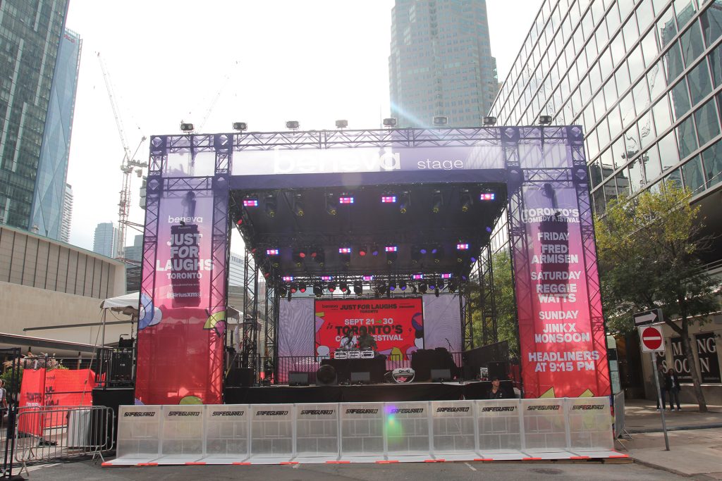Just For Laughs sound stage downtown Toronto