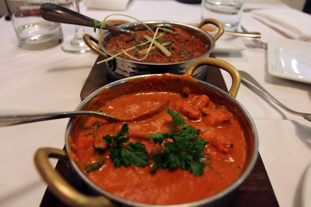 Indian cuisine chicken lamb